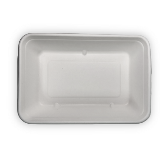 500ml Compostable Rectangular Tray | 18oz Eco Food Container - YUTO